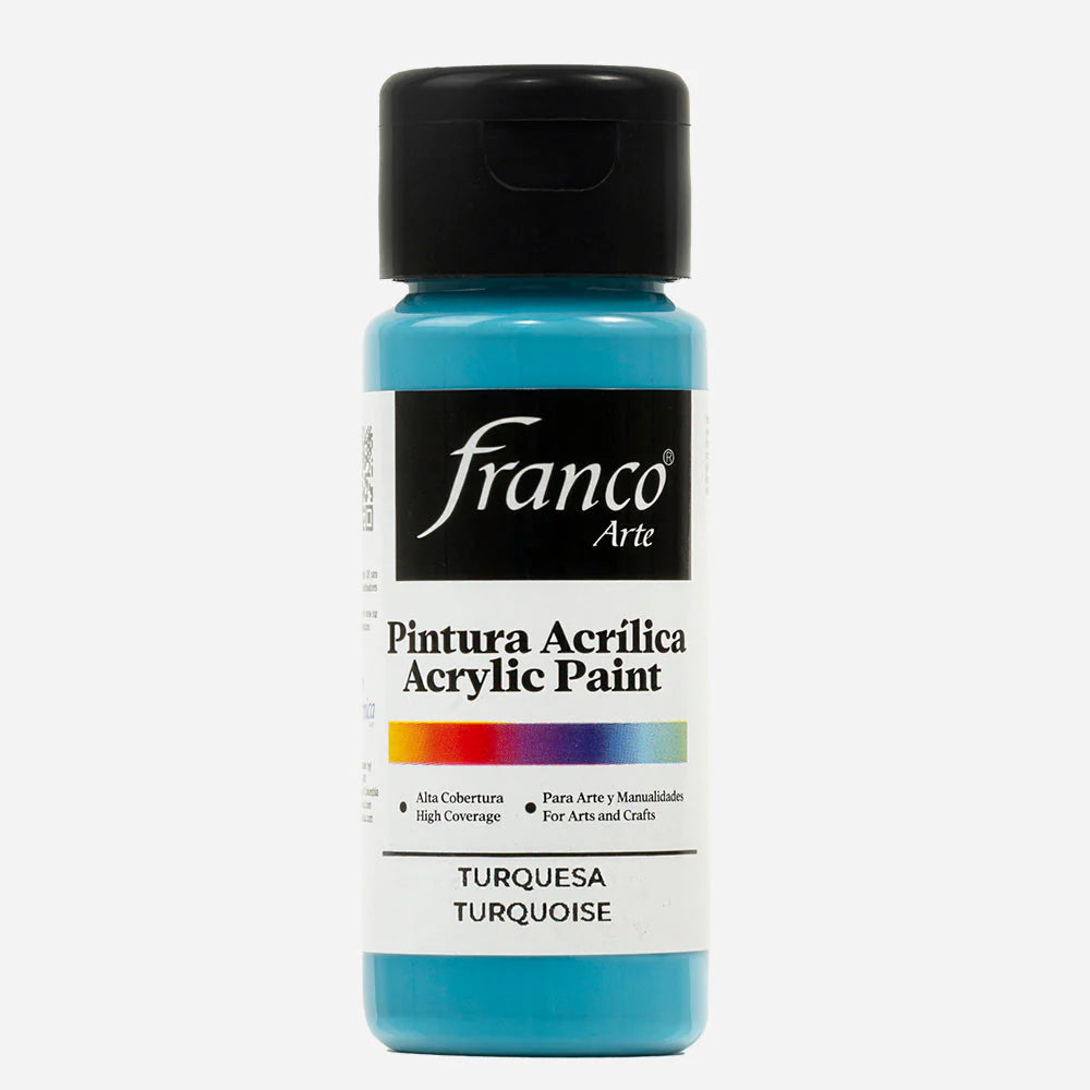 Pintura acrílica azul turquesa -1 unidad-