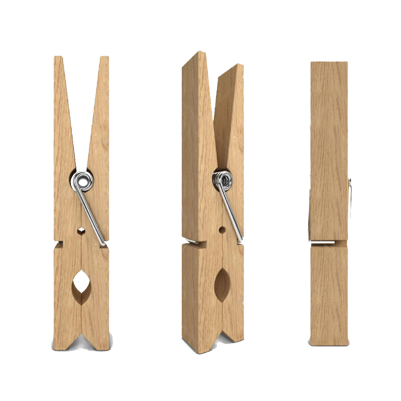 Ganchos de ropa de madera -paquete-