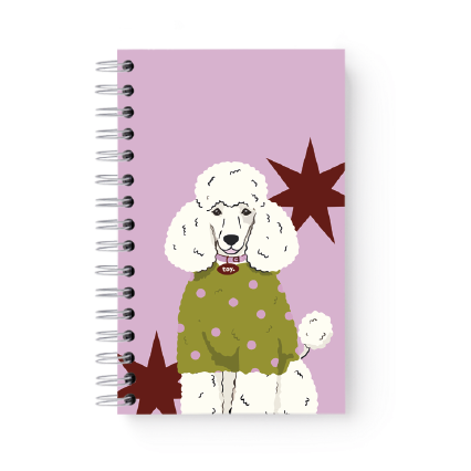 Cuaderno Toy pink poodle (rayado) -pequeño-
